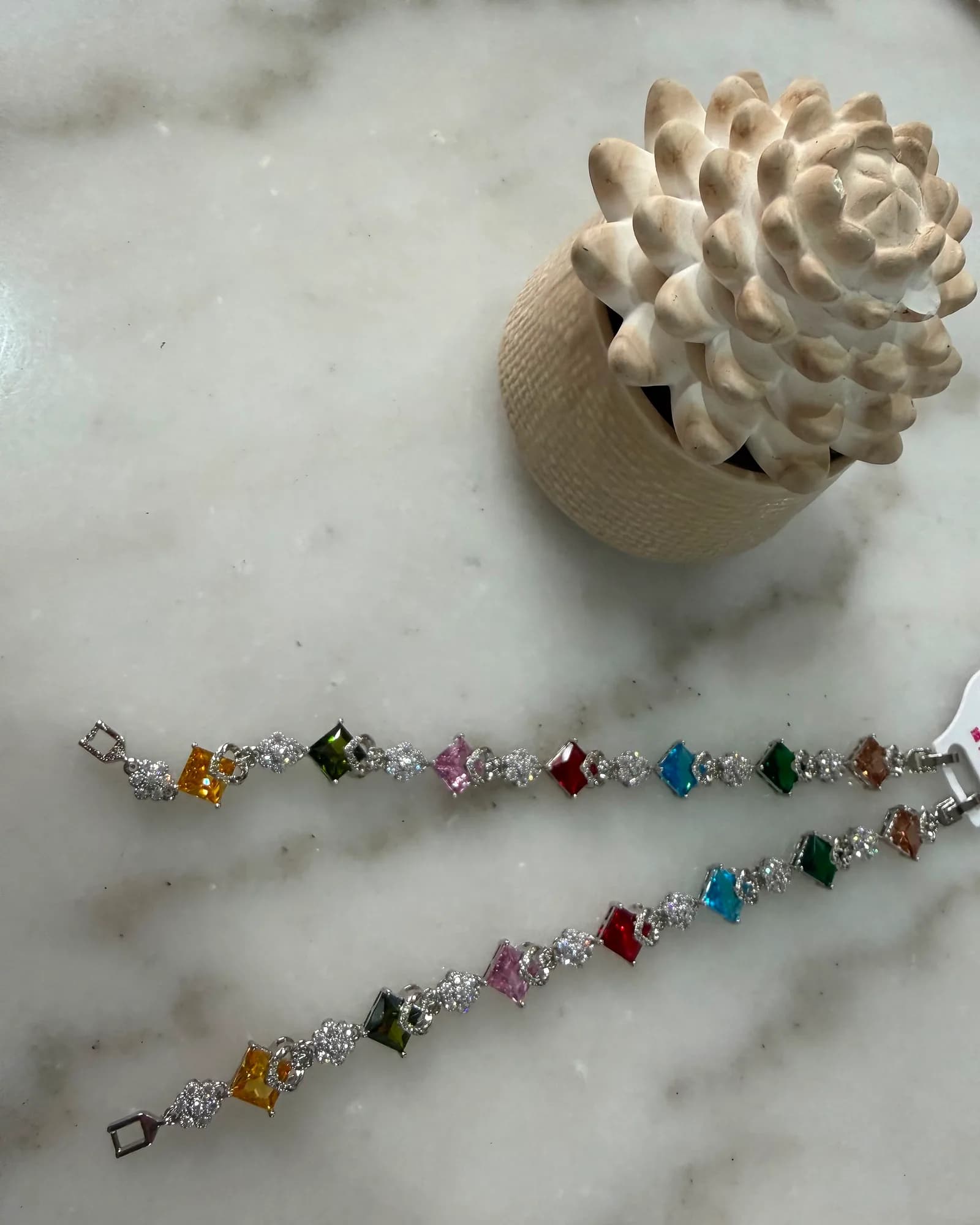 Multicolour CZ Tennis Bracelet